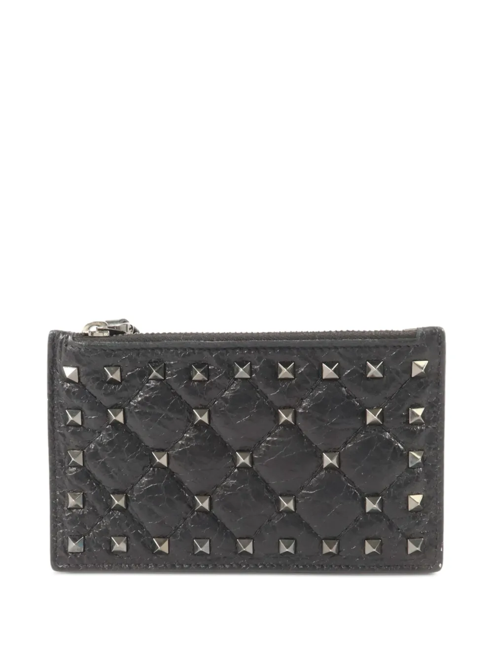 Valentino Garavani Pre-Owned Gestepptes Rockstud Spike Kartenetui - Schwarz
