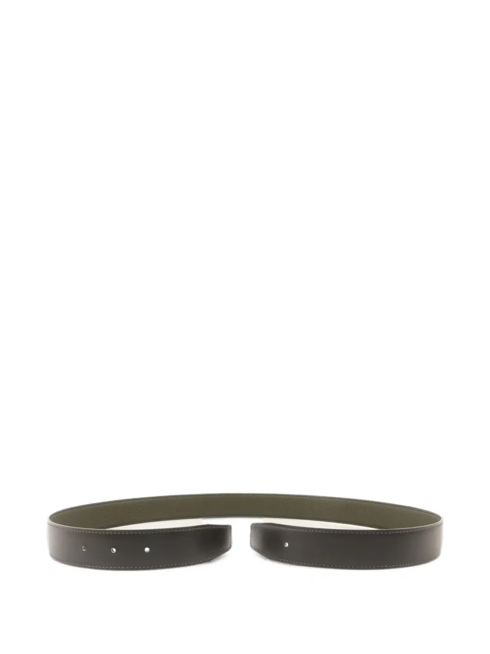 Hermès Pre-Owned reversible leather belt strap - Marrone