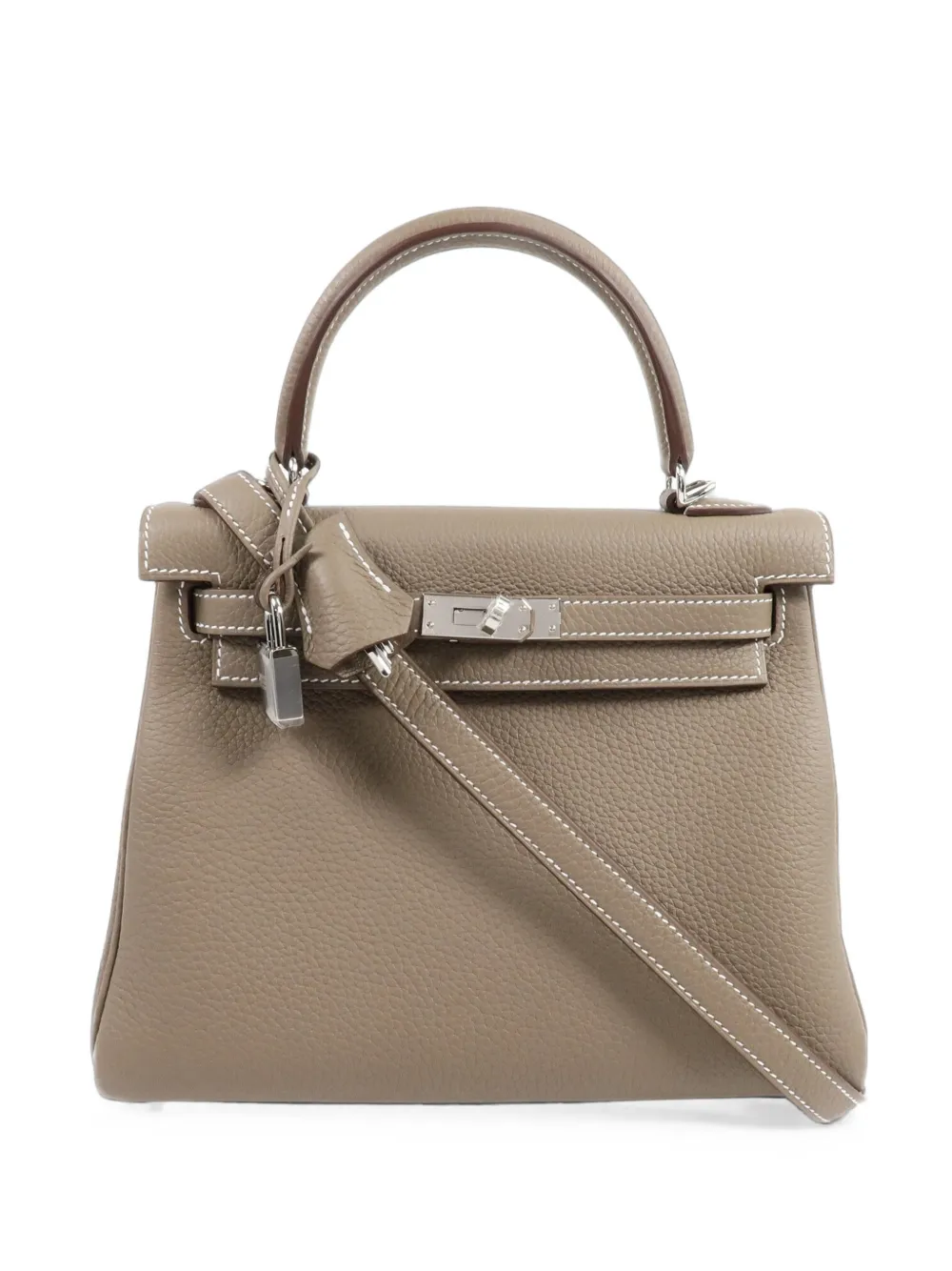 Hermès Pre-Owned Kelly 25 Leather shoulder bag - Toni neutri