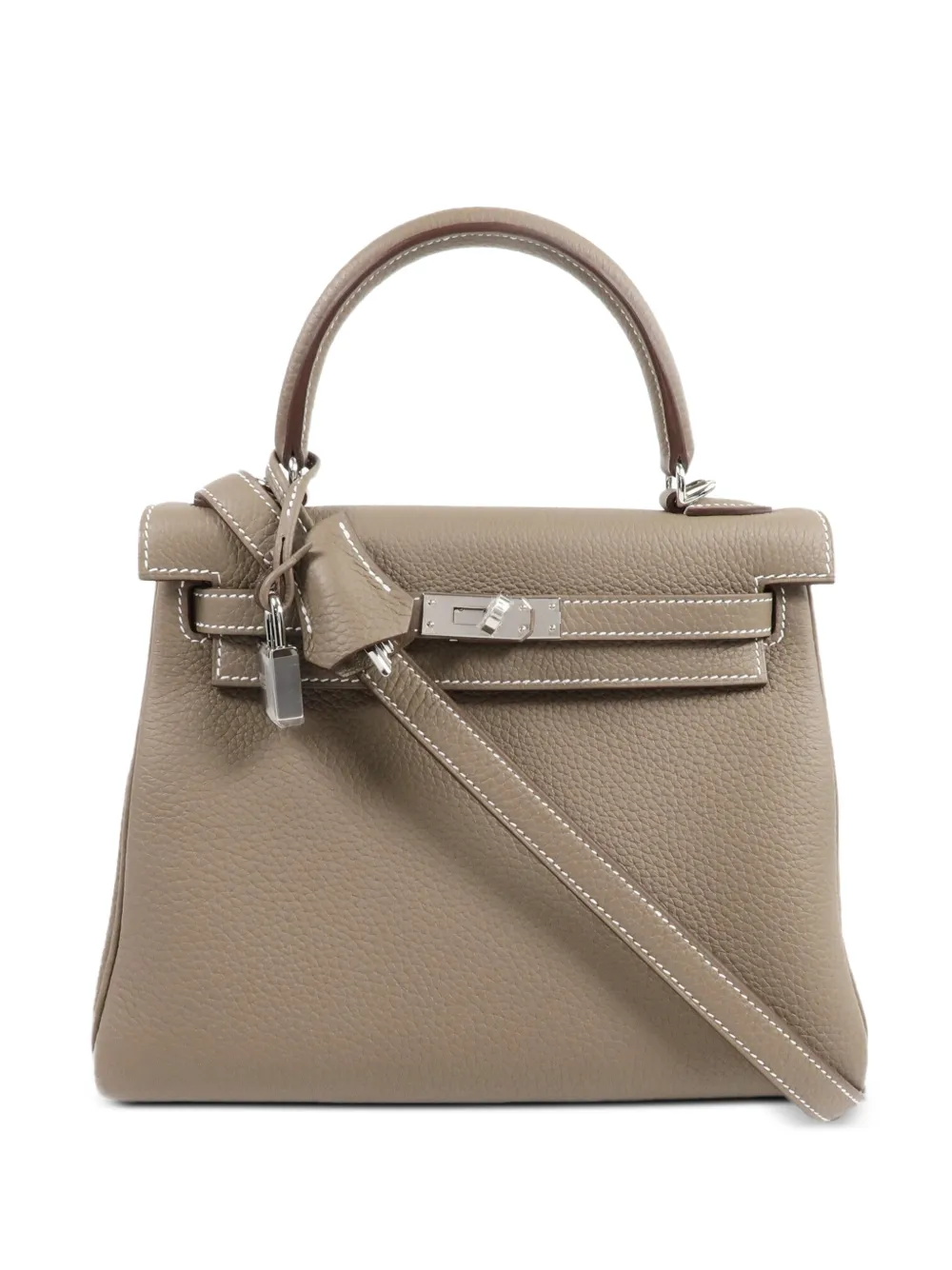 Hermès Pre-Owned Kelly 25 Leather shoulder bag - Neutrals