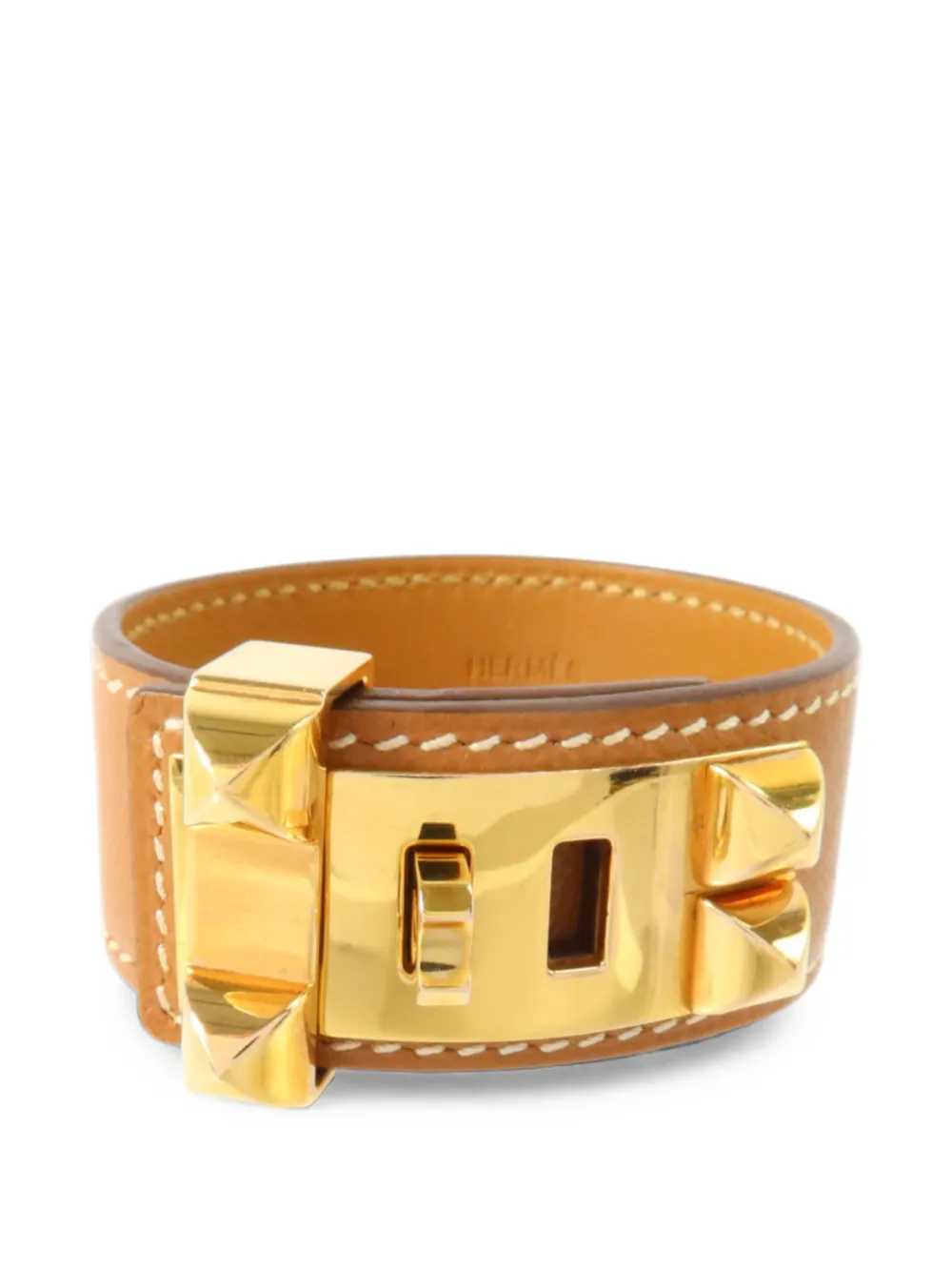 Hermès Pre-Owned 2019 Collier De Chien leather bracelet - Oro