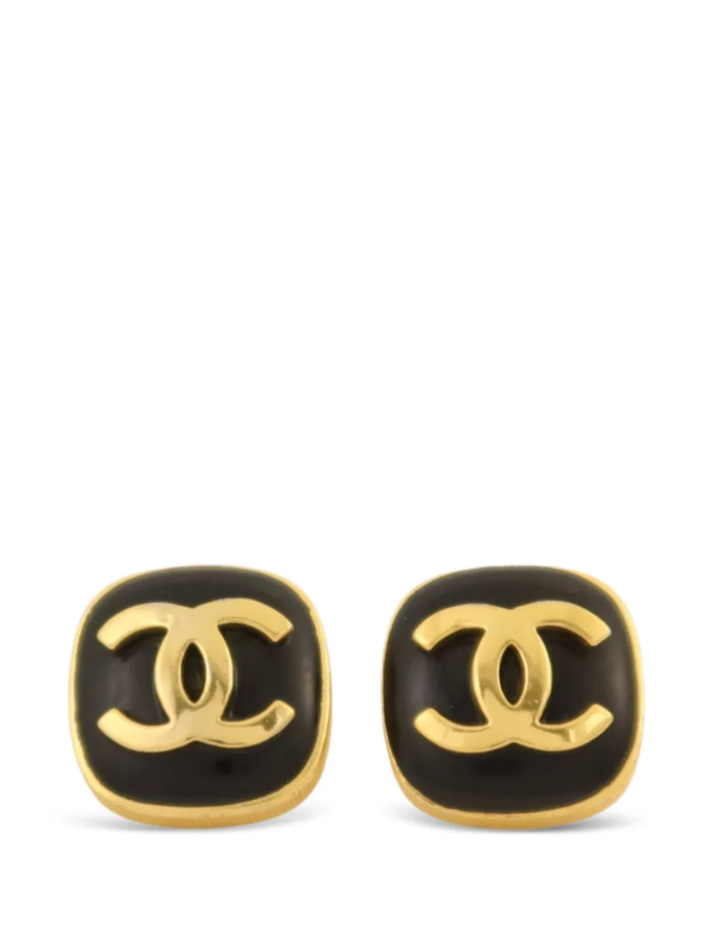 CHANEL Pre-Owned boucles d'oreilles à logo CC