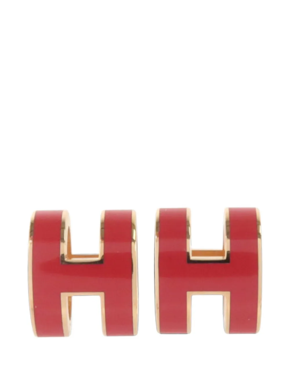 Hermès Pre-Owned Pop H round-format earrings - Oro