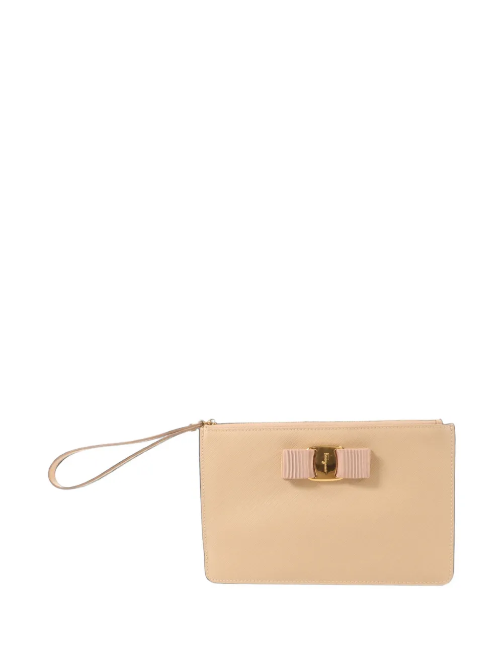 Ferragamo Pre-Owned Vara bow pouch - Toni neutri