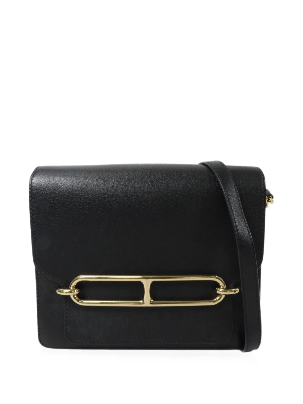 Hermès Pre-Owned Roulis leather shoulder bag - Nero