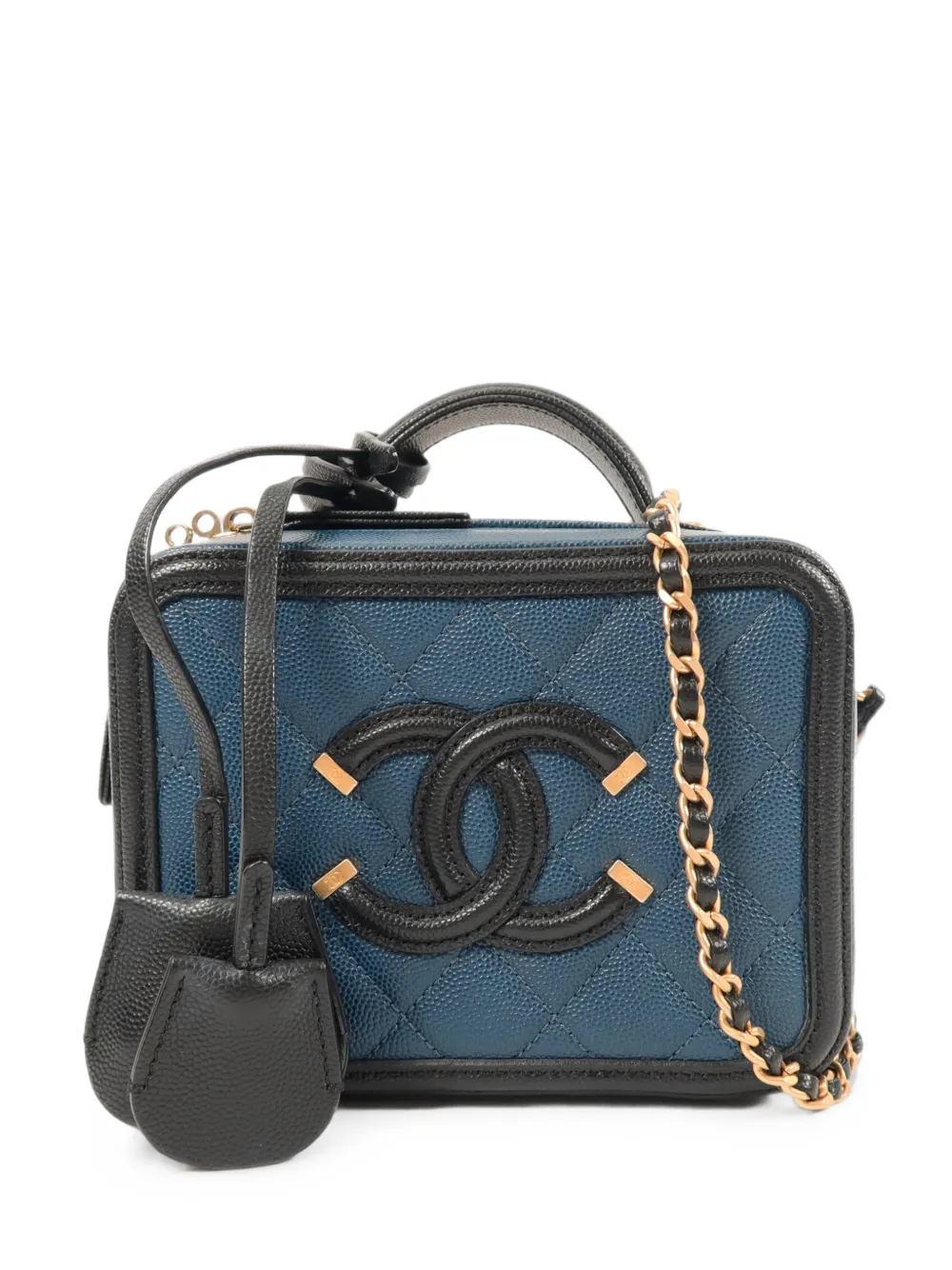 CHANEL Pre-Owned CC Filigree mini shoulder bag - Blu