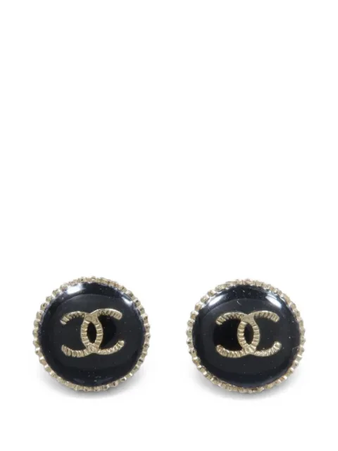 CHANEL Pre-Owned CC stud earrings