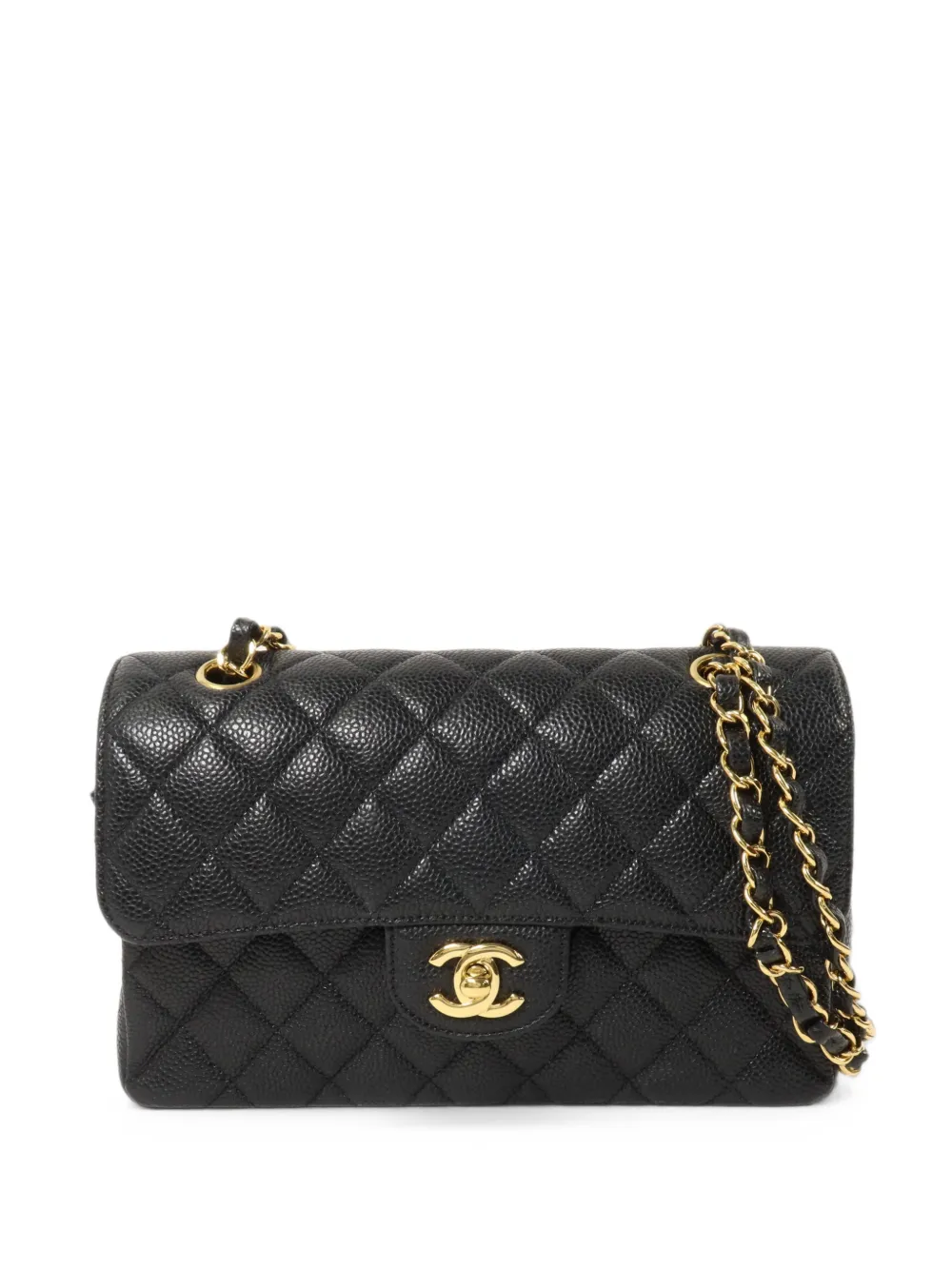 CHANEL Pre-Owned Schultertasche mit CC-Logo - Schwarz