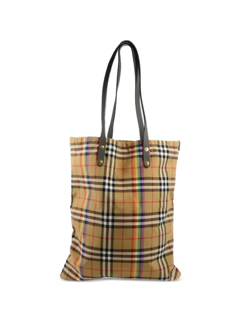 Burberry Pre-Owned Rainbow Check shopper tote bag