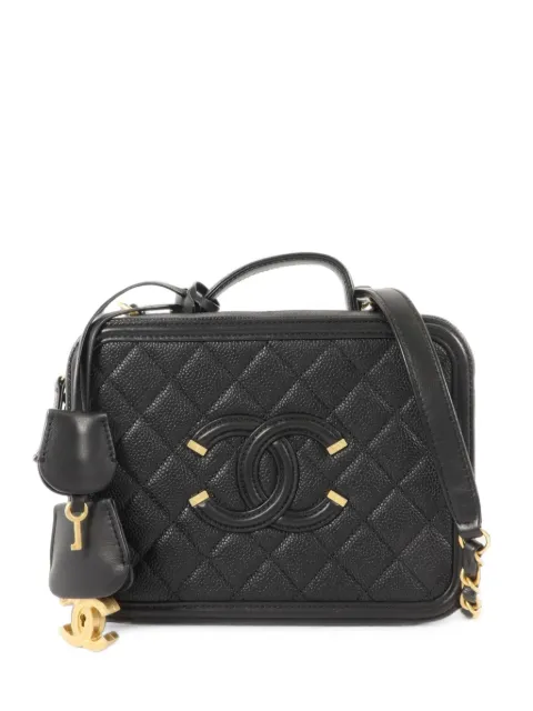CHANEL Pre-Owned medium CC Filigree Vanity Case tote bag
