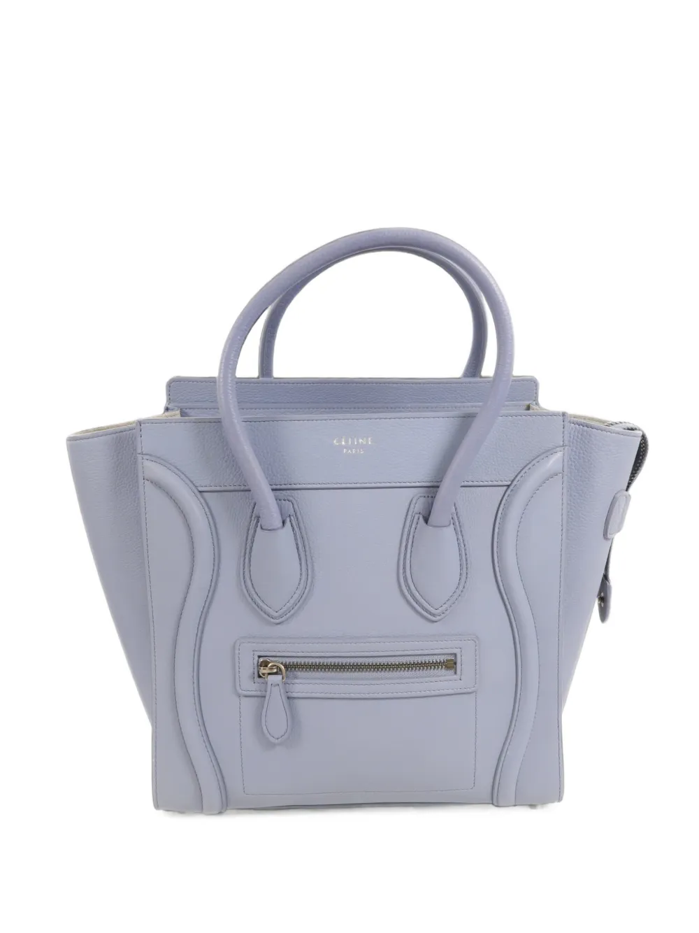 Celine Pre-Owned micro Luggage leather tote bag - Blu