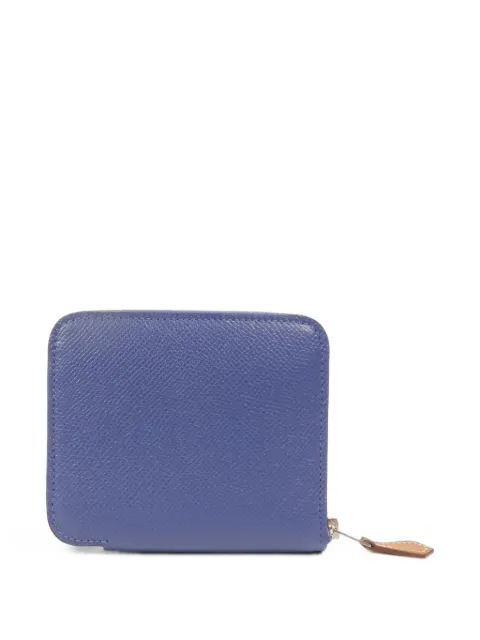 Hermès Pre-Owned Silk In Compact leather wallet
