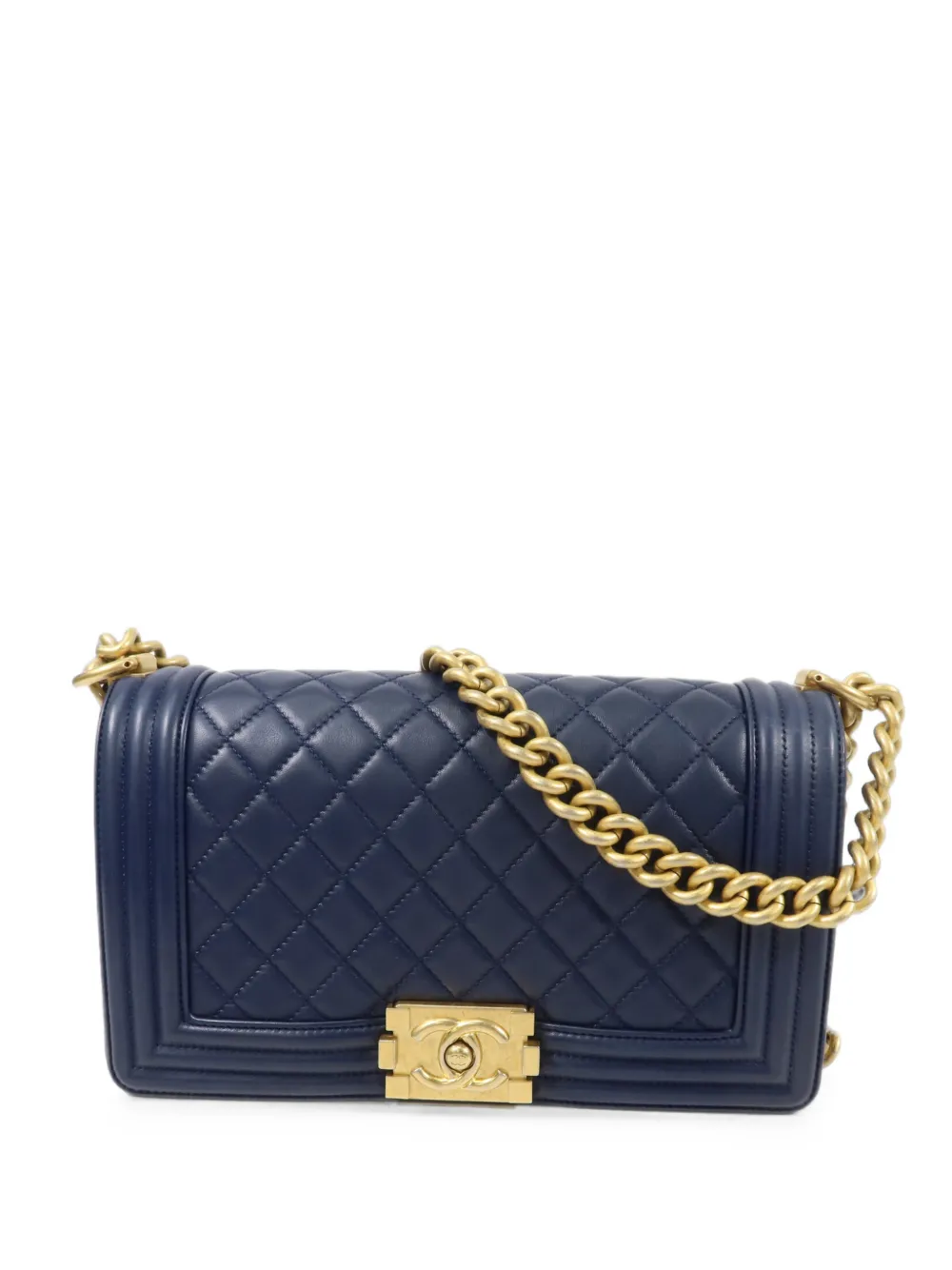 CHANEL Pre-Owned 25 Boy quilted shoulder bag - Blu
