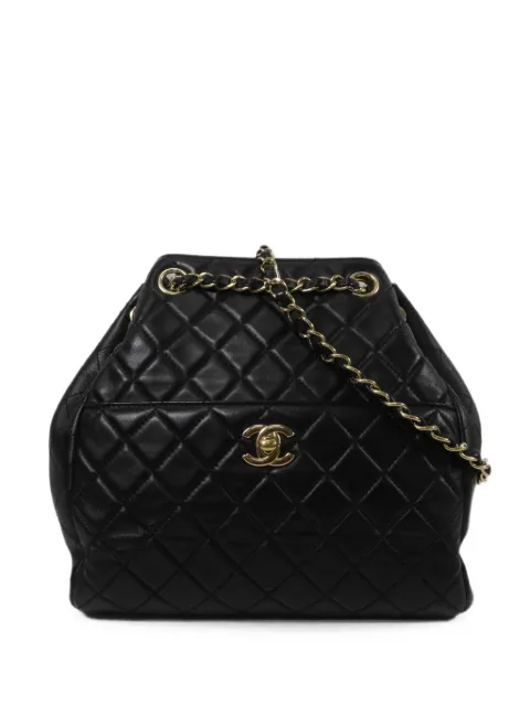 CHANEL Pre-Owned CC diamond-quilted chain shoulder bag
