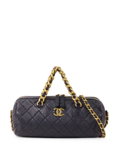 CHANEL Pre-Owned bolsa bowling con cierre giratorio