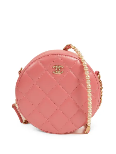 CHANEL Pre-Owned embellished-CC matelassé cross body mini bag