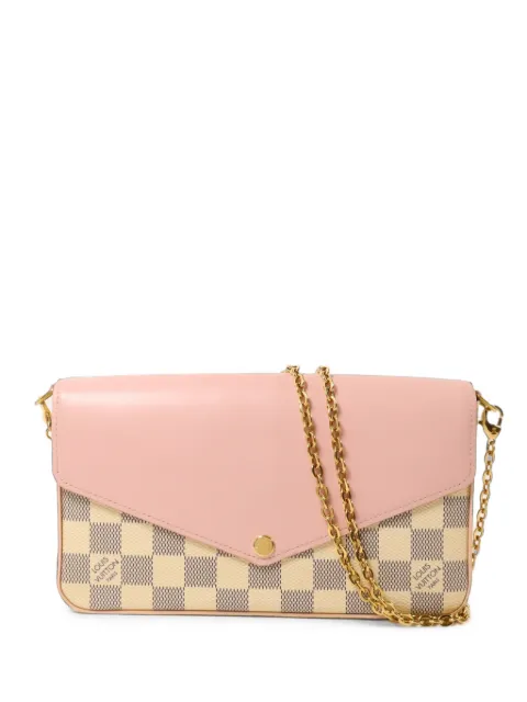 Louis Vuitton Pre-Owned Borsa a tracolla Félicie Pochette in tela Damier Azur