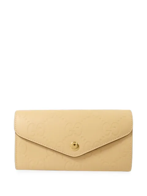 Gucci Pre-Owned GG embossed long wallet