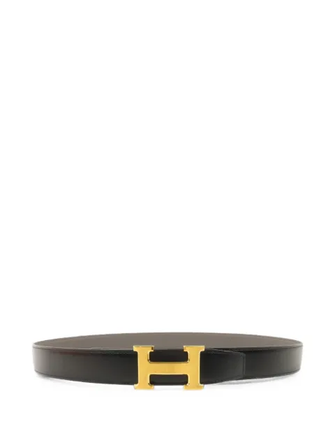 Hermès Pre-Owned H logo-buckle Box leather belt