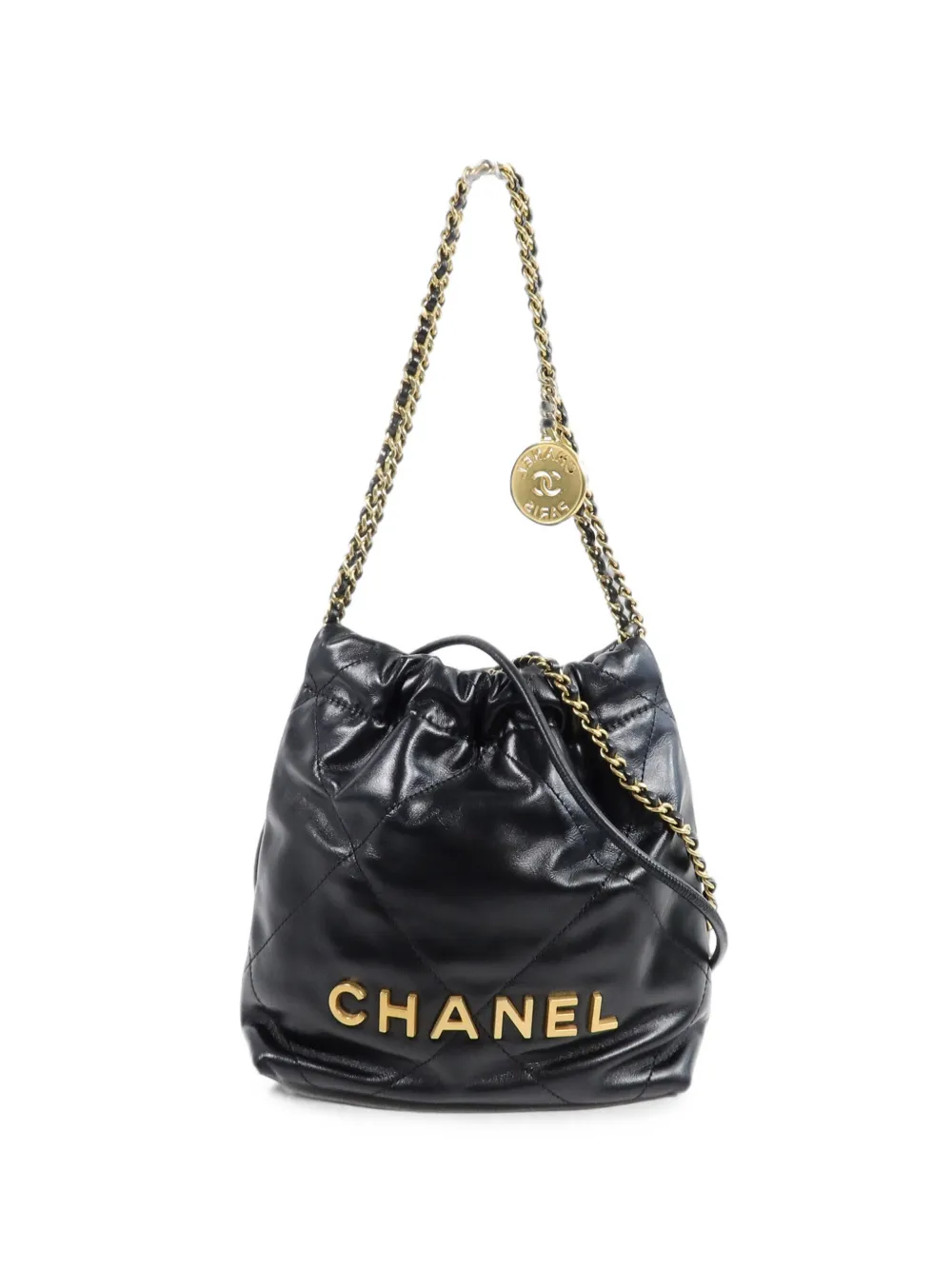 CHANEL Pre-Owned Mini C22 chain shoulder bag - Nero