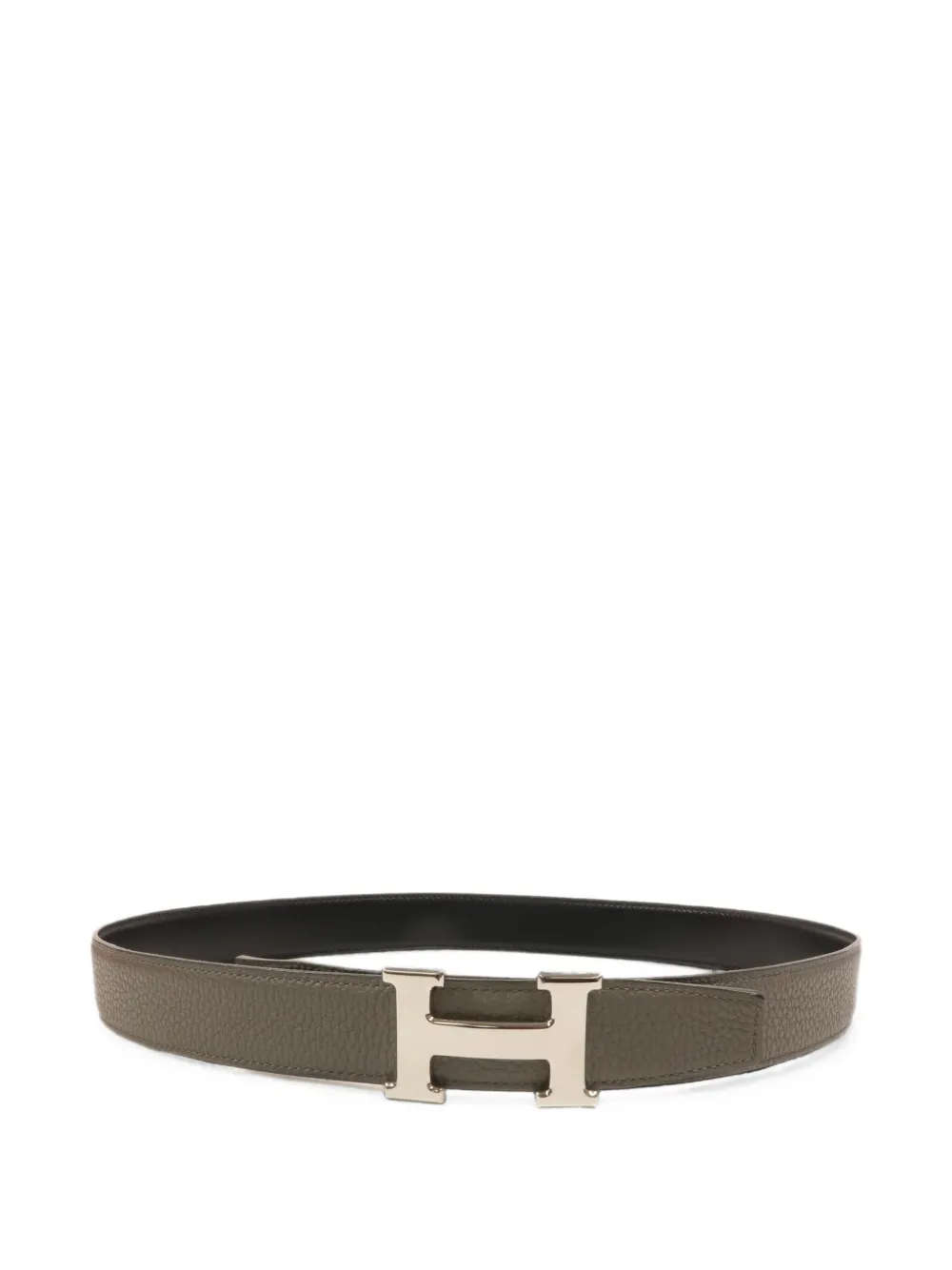 Hermès Pre-Owned H buckle reversible belt - Marrone