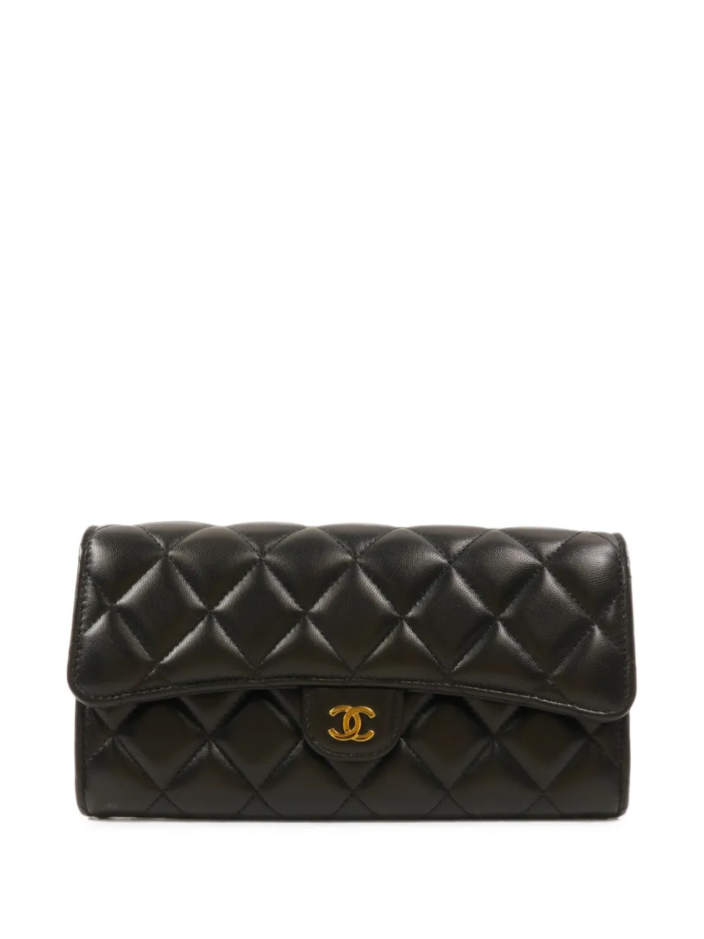 CHANEL Pre-Owned Classic Flap long wallet - Nero