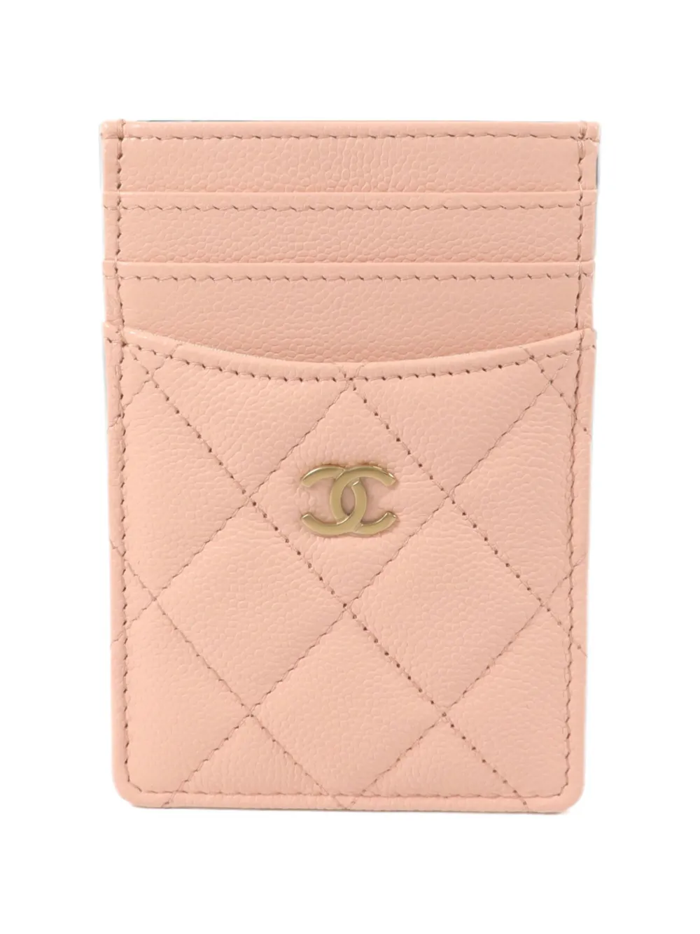 CHANEL Pre-Owned quilted CC card holder - Rosa