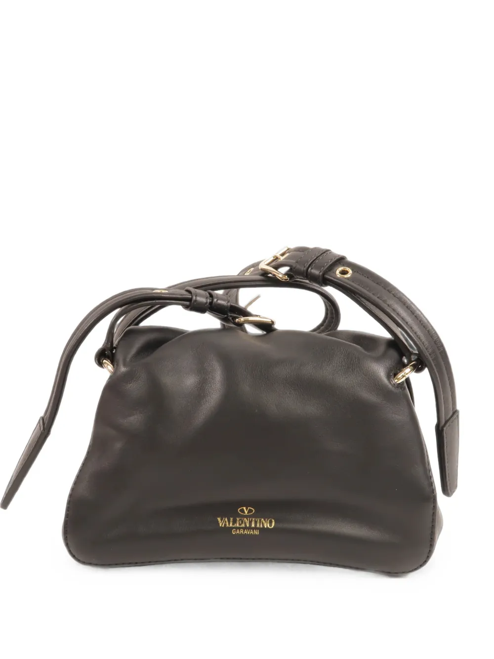 Valentino Garavani Pre-Owned Bloomy leather shoulder bag - Nero