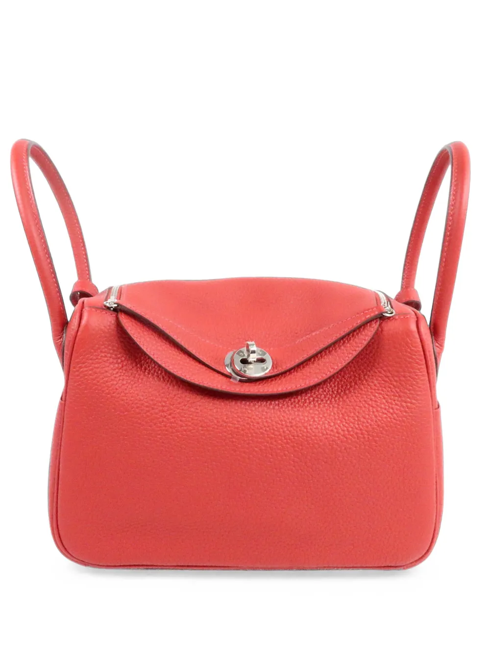 Hermès Pre-Owned Lindy 26 leather tote bag - Rosso