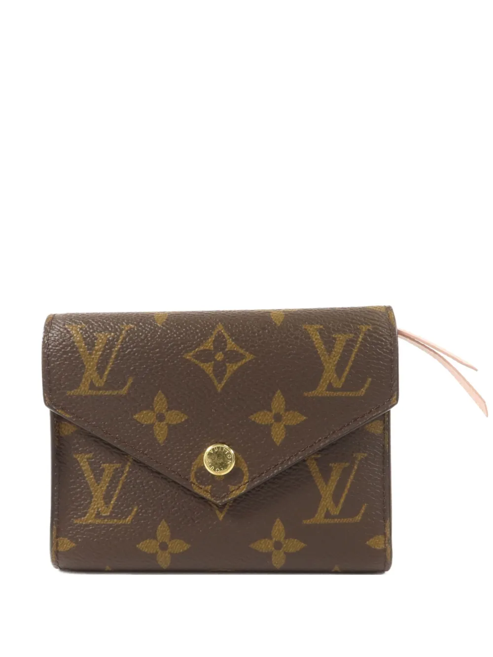 Louis Vuitton Pre-Owned portefeuille pliant Victorine à motif monogrammé - Marron
