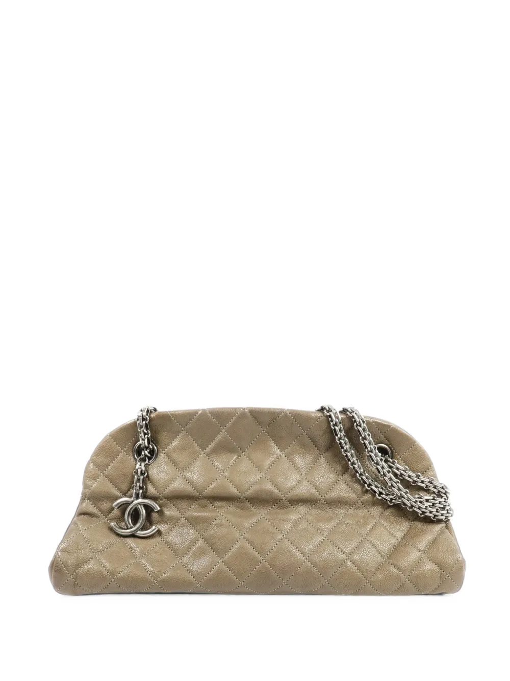 CHANEL Pre-Owned Just Mademoiselle quilted shoulder bag - Toni neutri