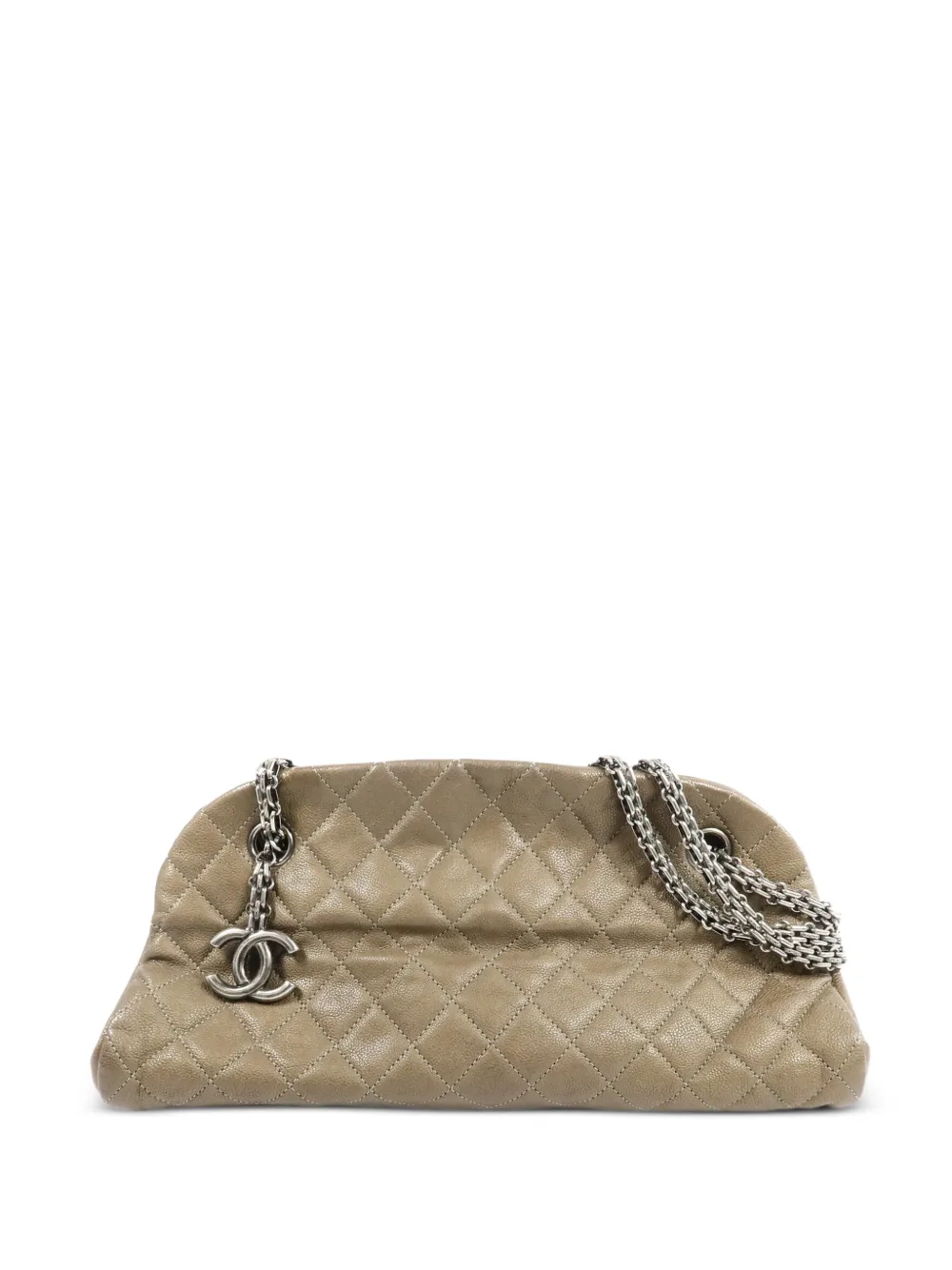 CHANEL Pre-Owned Just Mademoiselle quilted shoulder bag - Neutrals
