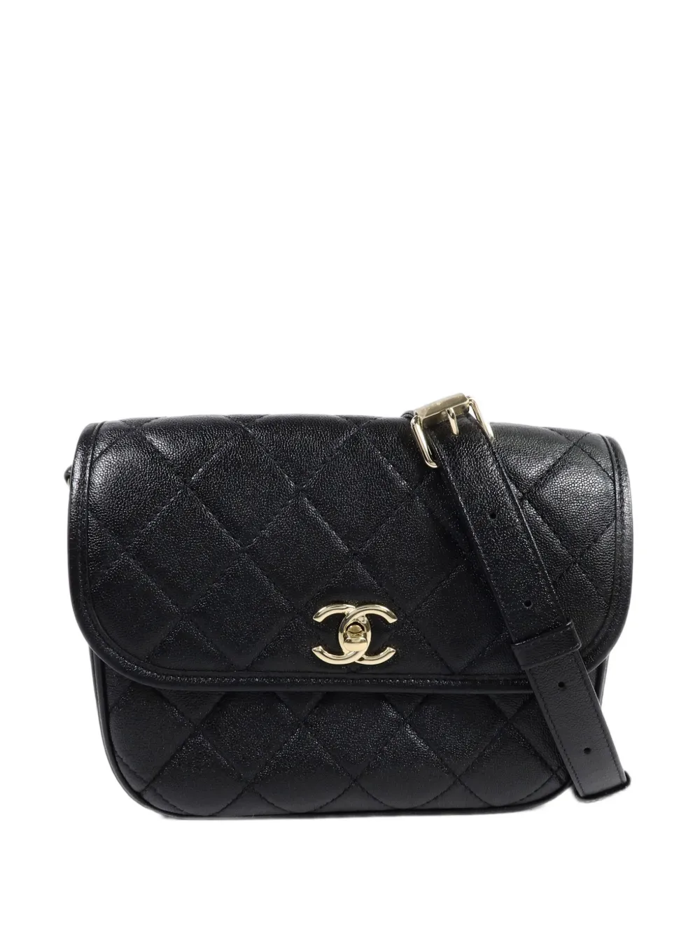 CHANEL Pre-Owned quilted CC turn-lock crossbody bag - Nero