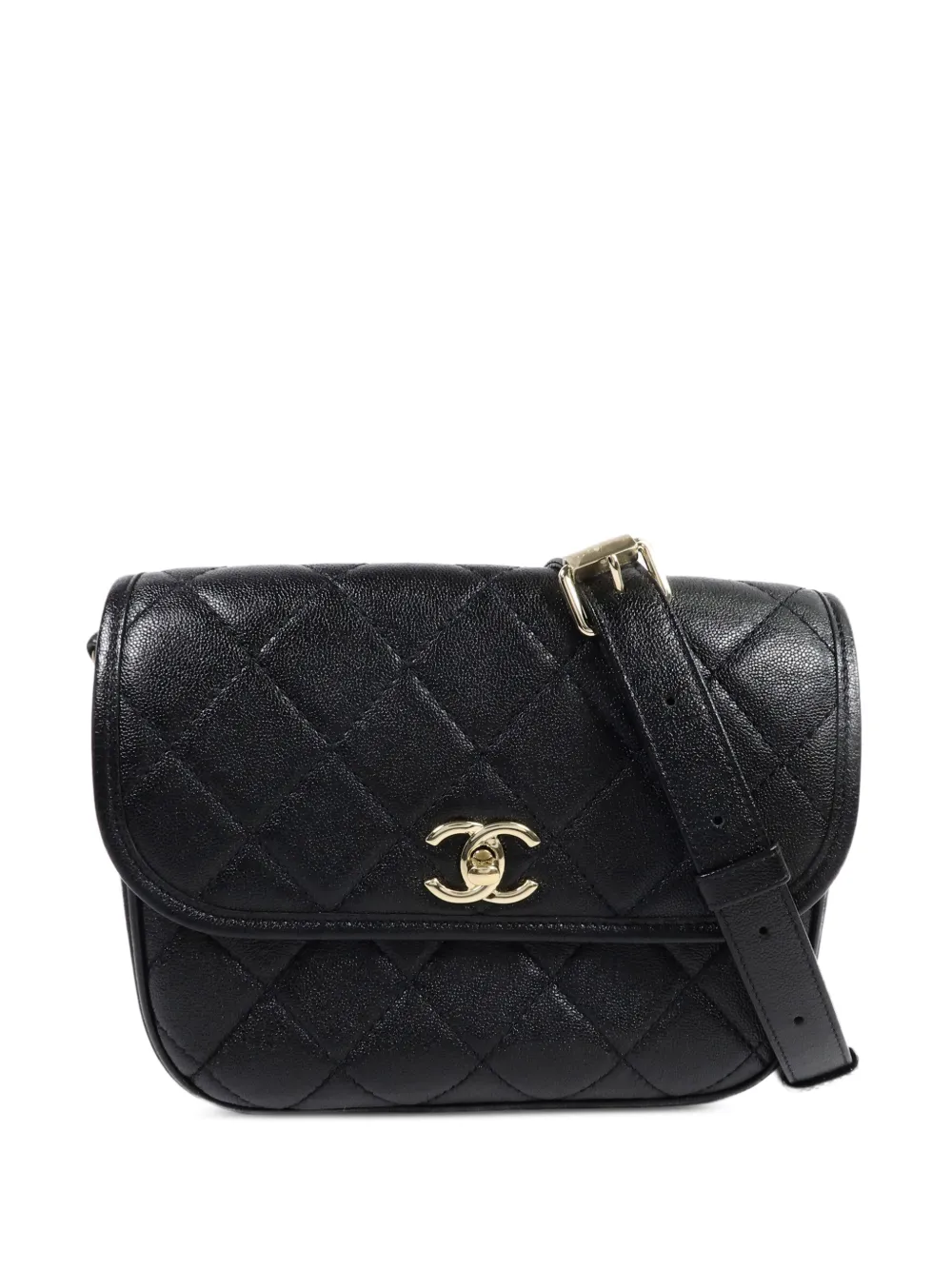 CHANEL Pre-Owned quilted CC turn-lock crossbody bag - Nero