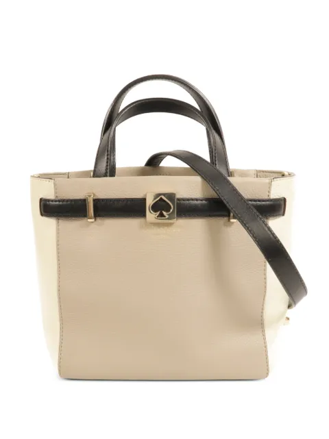 Kate Spade GHW Zwei-Wege-Schultertasche mit Logo-Plakette