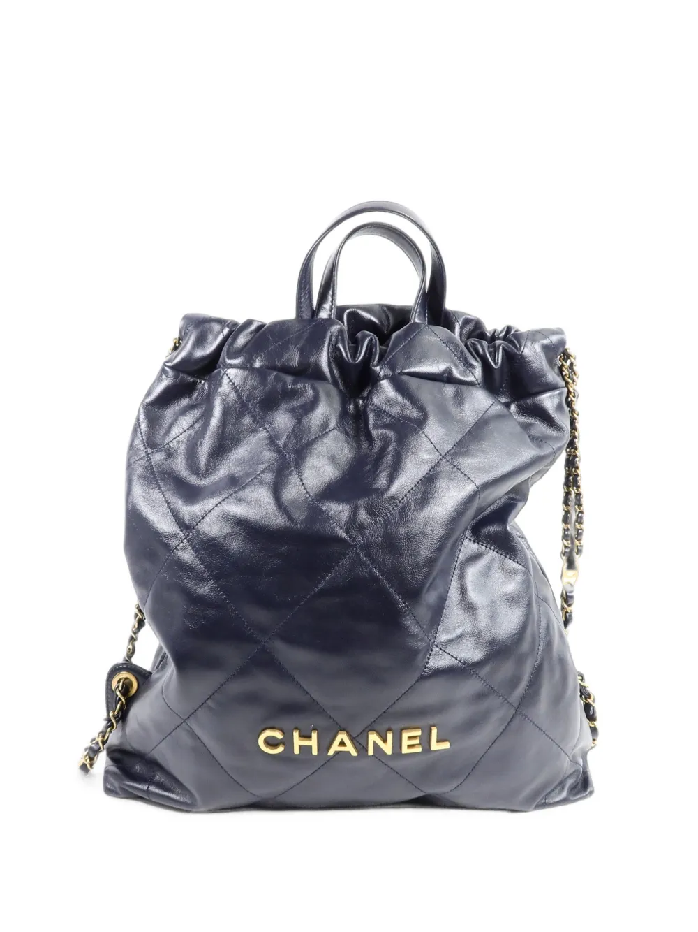 CHANEL Pre-Owned 22 quilted backpack - Blu