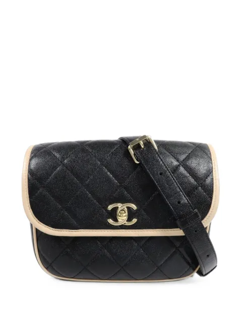 CHANEL Pre-Owned CC turn-lock quilted messenger bag