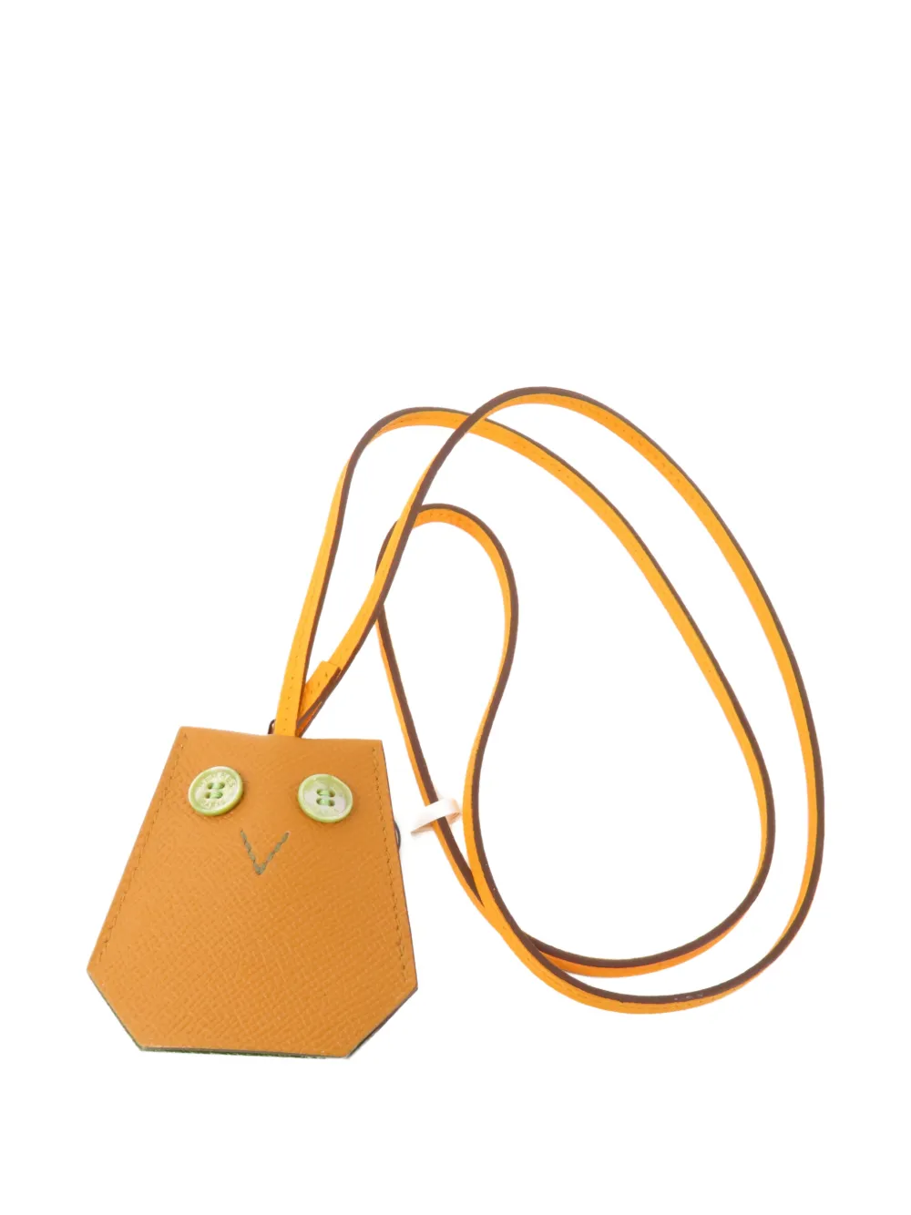 Hermès Pre-Owned Hibouton Epsom Schlüsselanhänger - Orange