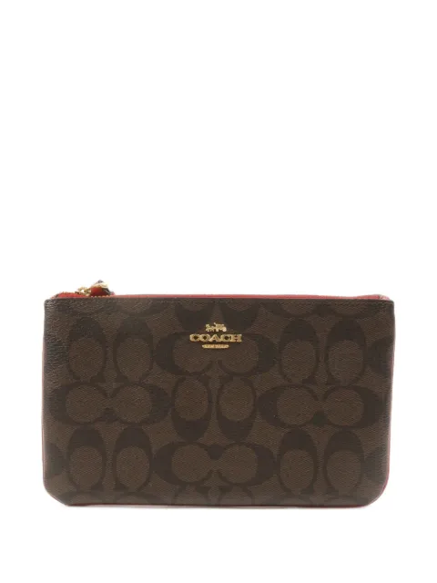 Coach Vintage monogram-print wristlet pouch