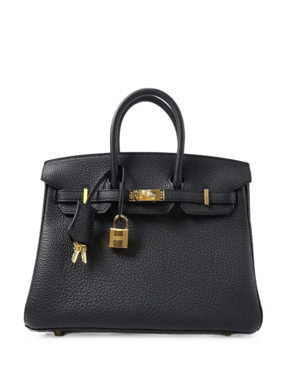 Hermès Pre-Owned 25 Birkin leather tote bag - Nero