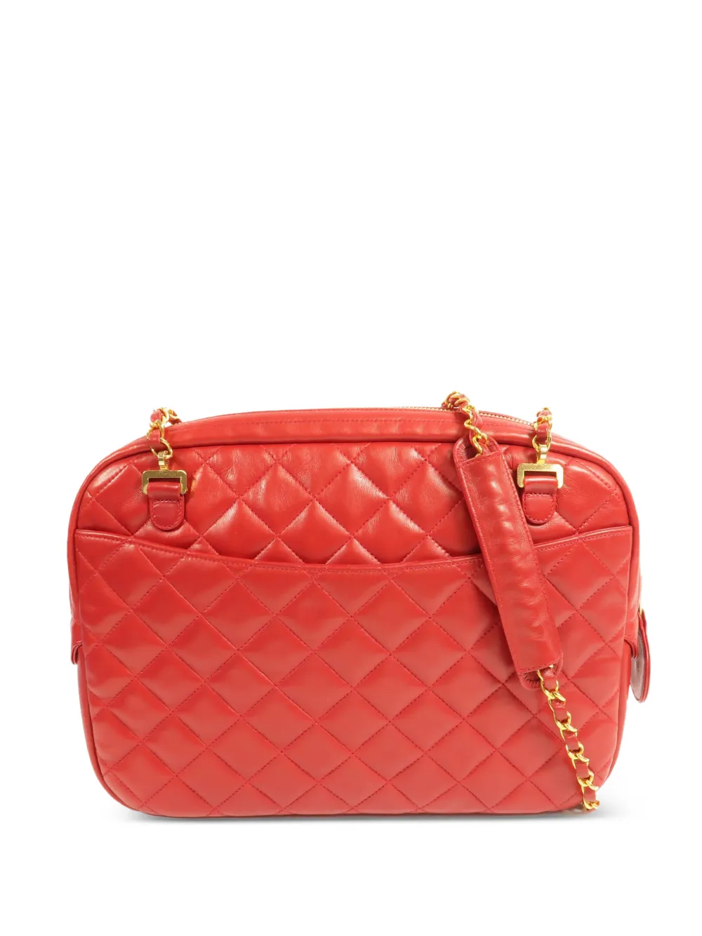 CHANEL Pre-Owned quilted CC shoulder bag - Rosso