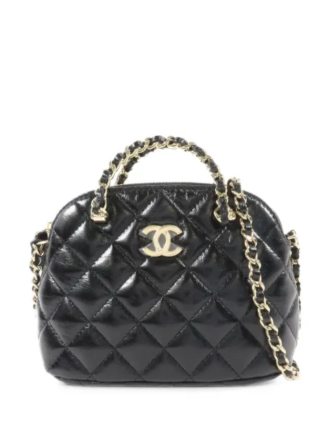 CHANEL Pre-Owned CC Dome diamond-quilted shoulder bag