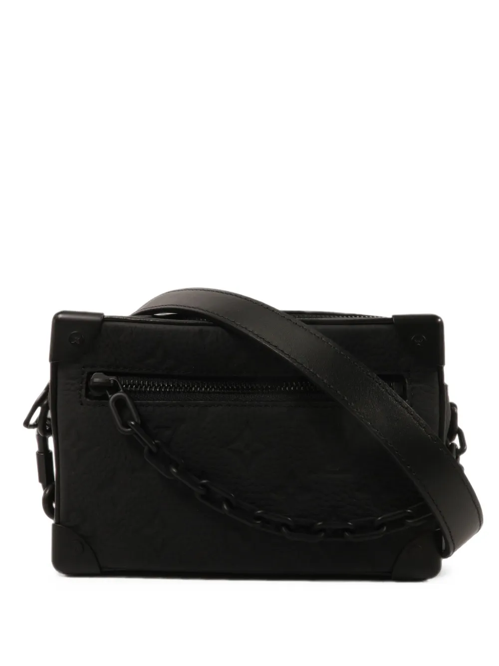 Louis Vuitton Pre-Owned Monogram Taurillon Handle Soft Trunk Schultertasche - Schwarz