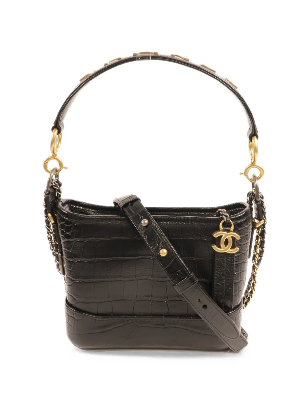 CHANEL Pre-Owned small Gabrielle CC chain tote bag - Nero