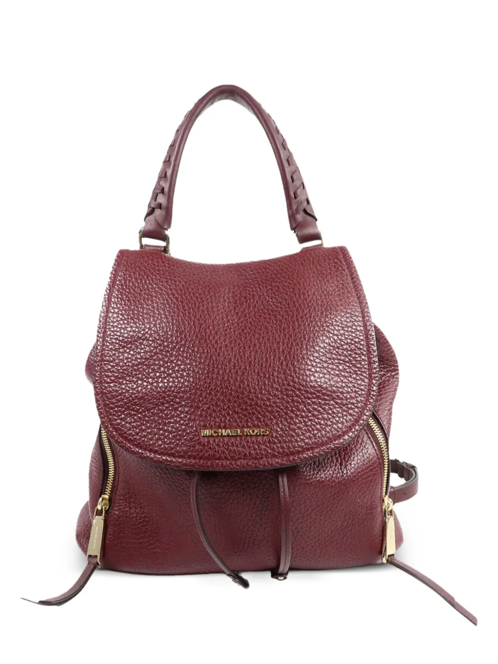 Michael Kors Vintage sac à dos en cuir à fini grainé - Rouge Michael Kors Vintage sac à dos en cuir à fini grainé - Rouge