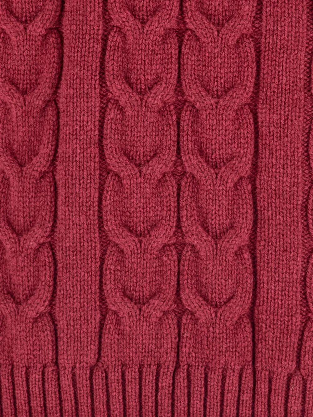 Zanone cable-knit mock-neck sweater Rood