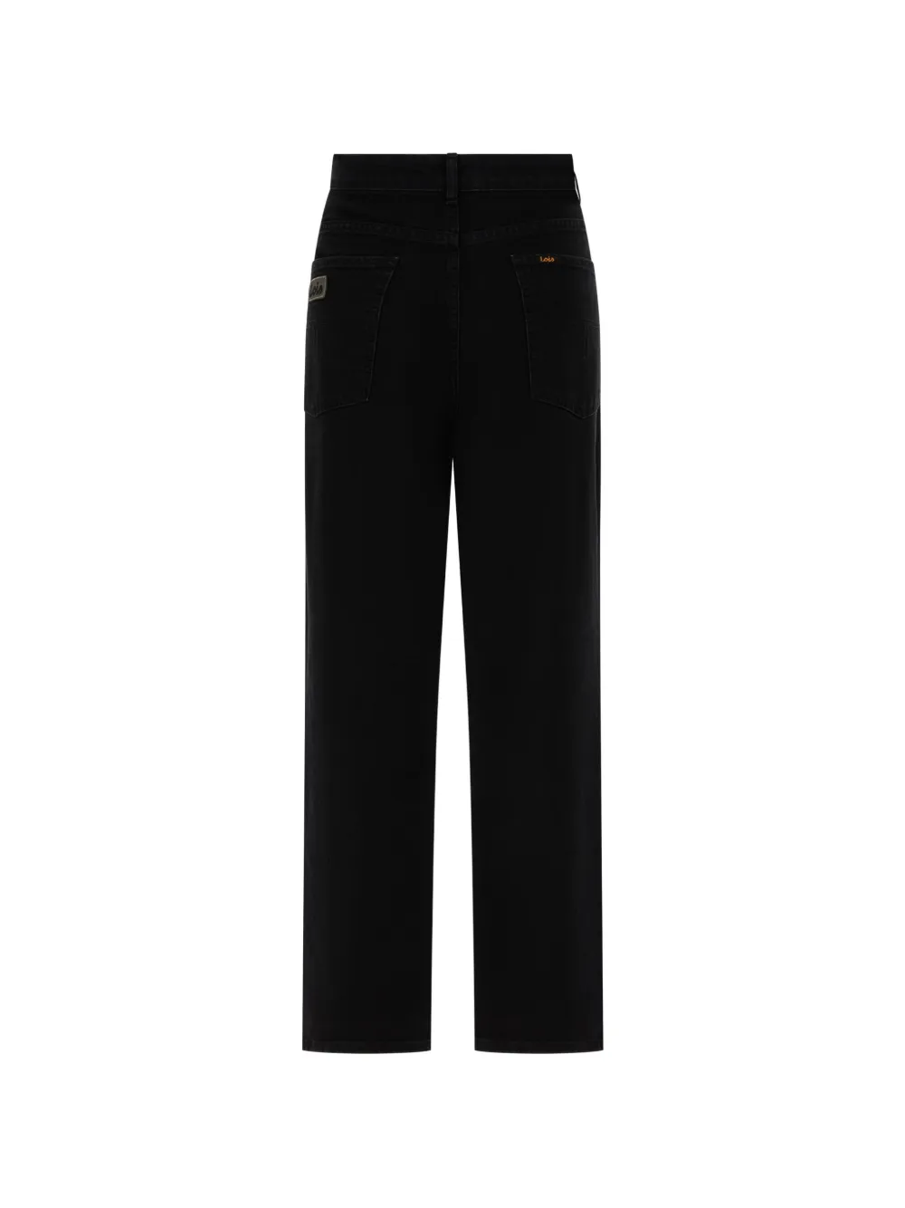 LOIS JEANS logo-patch jeans Zwart