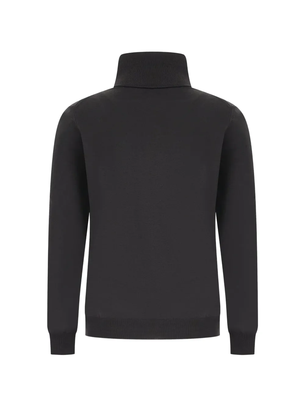 Zanone roll-neck knitted sweater Zwart