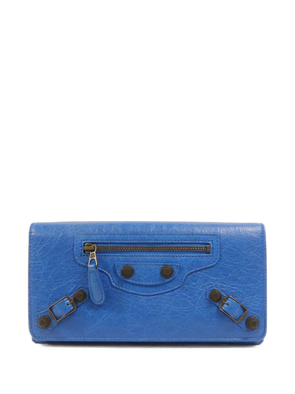 Balenciaga Pre-Owned Classic Money long wallet - Blu