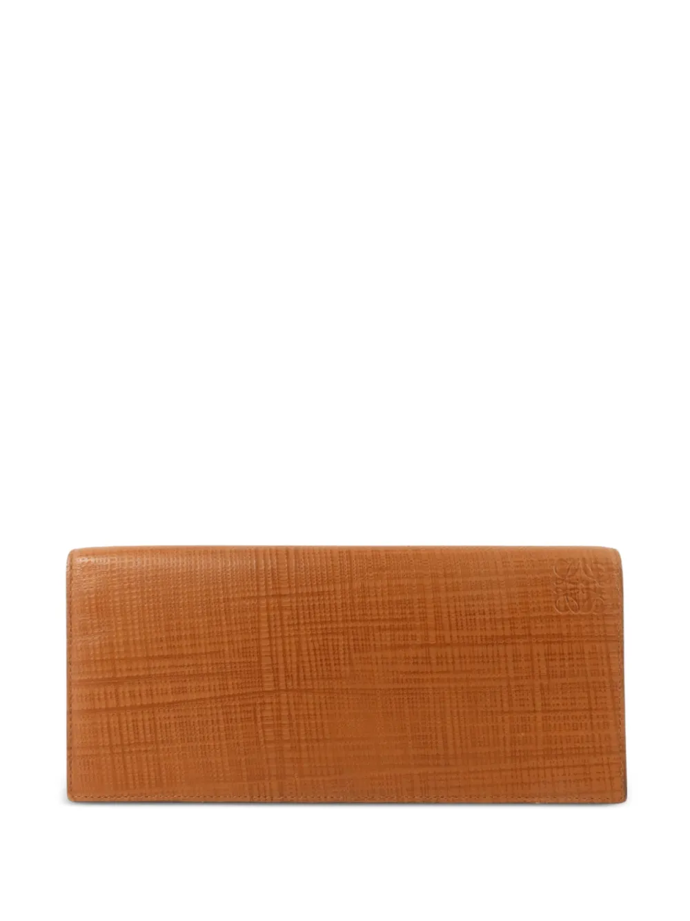 Loewe Pre-Owned Zweifach faltbares Portemonnaie mit Struktur - Braun